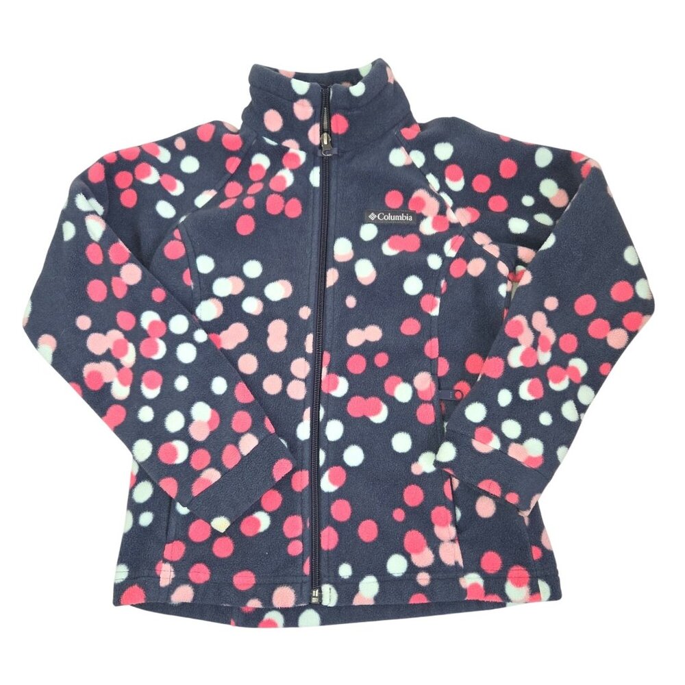 Columbia Girls' 7/8 Benton Springs Printed Full Zip Fleece Jacket. 4085